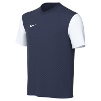 Nike Voetbalshirt Tiempo Premier II Kids Donkerblauw Wit
