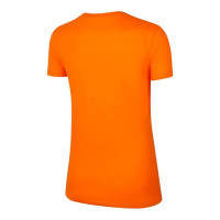 Nike Nederland Crest T-Shirt WEURO 2022 Dames Oranje