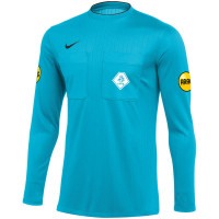 Nike KNVB Scheidsrechterstenue Lange Mouwen 2022-2024 Blauw Zwart