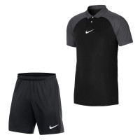 Nike Polo Academy Pro Trainingsset Zwart Grijs