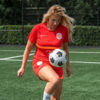 Nike Nederland Academy Pro Trainingsset 2022-2023 Dames Rood Oranje