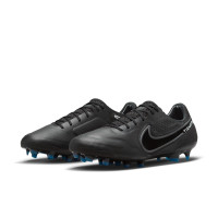 Nike Tiempo Legend Elite 9 Gras Voetbalschoenen (FG) Zwart Grijs Wit