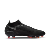 Nike Phantom GT2 Elite Dynamic Fit Grass Football Shoes (FG) Black Grey Red