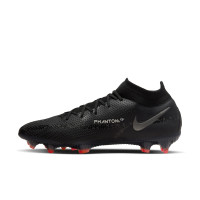 Nike Phantom GT2 Elite Dynamic Fit Grass Football Shoes (FG) Black Grey Red