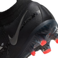 Nike Phantom GT2 Elite Dynamic Fit Grass Football Shoes (FG) Black Grey Red