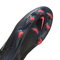 Nike Phantom GT2 Elite Dynamic Fit Grass Football Shoes (FG) Black Grey Red