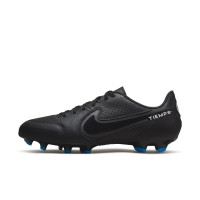 Nike Tiempo Legend 9 Academy Grass/Artificial Grass Football Shoes (MG) Black Grey Blue