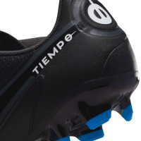 Nike Tiempo Legend 9 Academy Grass/Artificial Grass Football Shoes (MG) Black Grey Blue