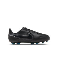 Nike Tiempo Legend Academy 9 Grass/Artificial Grass Football Shoes (MG) Kids Black Grey Blue