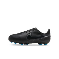 Nike Tiempo Legend Academy 9 Grass/Artificial Grass Football Shoes (MG) Kids Black Grey Blue