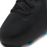 Nike Tiempo Legend Academy 9 Grass/Artificial Grass Football Shoes (MG) Kids Black Grey Blue