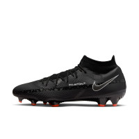 Nike Phantom GT2 Pro DF Gras Voetbalschoenen (FG) Zwart Grijs Rood