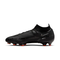 Nike Phantom GT2 Pro DF Gras Voetbalschoenen (FG) Zwart Grijs Rood