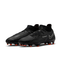 Nike Phantom GT2 Pro DF Gras Voetbalschoenen (FG) Zwart Grijs Rood