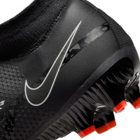 Nike Phantom GT2 Pro DF Gras Voetbalschoenen (FG) Zwart Grijs Rood