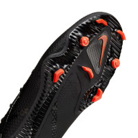 Nike Phantom GT2 Pro DF Gras Voetbalschoenen (FG) Zwart Grijs Rood