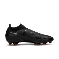 Nike Phantom Academy GT2 DF Grass/Artificial Turf Football Shoes (MG) Black Grey Red