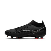 Nike Phantom Academy GT2 DF Grass/Artificial Turf Football Shoes (MG) Black Grey Red