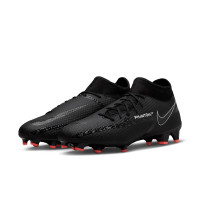 Nike Phantom Academy GT2 DF Grass/Artificial Turf Football Shoes (MG) Black Grey Red