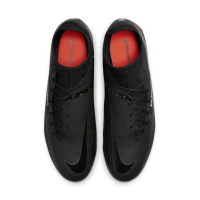 Nike Phantom Academy GT2 DF Grass/Artificial Turf Football Shoes (MG) Black Grey Red