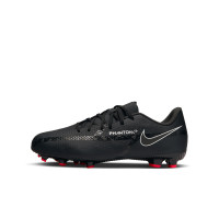 Nike Phantom GT2 Academy Gras / Kunstgras Voetbalschoenen (MG) Kids Zwart Grijs Rood