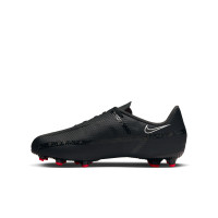Nike Phantom GT2 Academy Gras / Kunstgras Voetbalschoenen (MG) Kids Zwart Grijs Rood
