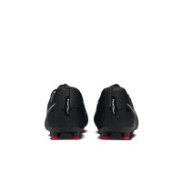 Nike Phantom GT2 Academy Gras / Kunstgras Voetbalschoenen (MG) Kids Zwart Grijs Rood