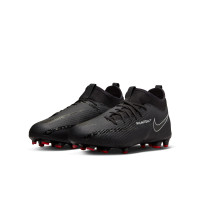 Nike Phantom GT2 Academy DF Gras / Kunstgras Voetbalschoenen (MG) Kids Zwart Grijs Rood