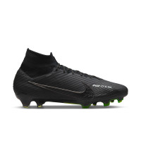 Nike Zoom Superfly 9 Mercurial Elite Gras Voetbalschoenen (FG) Zwart Grijs Neon Geel