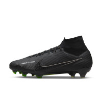 Nike Zoom Superfly 9 Mercurial Elite Gras Voetbalschoenen (FG) Zwart Grijs Neon Geel