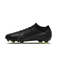 Nike Zoom Mercurial Vapor Pro 15 Grass Football Shoes (FG) Black Grey Neon Yellow