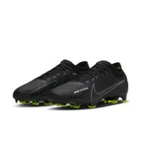 Nike Zoom Mercurial Vapor Pro 15 Grass Football Shoes (FG) Black Grey Neon Yellow