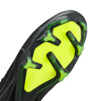 Nike Zoom Mercurial Vapor 15 Pro Gras Voetbalschoenen (FG) Zwart Grijs Neon Geel