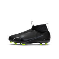 Nike Zoom Mercurial Superfly 9 Academy Grass/ Artificial Grass Football Shoes (MG) Kids Black Grey Neon Yellow