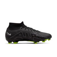 Nike Zoom Mercurial Superfly 9 Academy Grass/ Artificial Grass Football Shoes (MG) Black Grey Neon Yellow