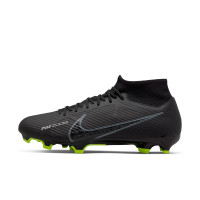 Nike Zoom Mercurial Superfly 9 Academy Grass/ Artificial Grass Football Shoes (MG) Black Grey Neon Yellow