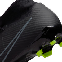 Nike Zoom Mercurial Superfly 9 Academy Grass/ Artificial Grass Football Shoes (MG) Black Grey Neon Yellow