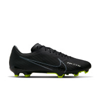 Nike Zoom Mercurial Vapor 15 Academy Grass/Artificial Grass Football Shoes (MG) Black Grey Neon Yellow