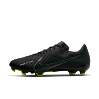 Nike Zoom Mercurial Vapor 15 Academy Grass/Artificial Grass Football Shoes (MG) Black Grey Neon Yellow