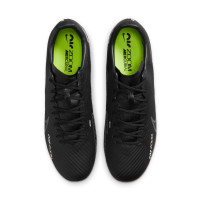 Nike Zoom Mercurial Vapor 15 Academy Grass/Artificial Grass Football Shoes (MG) Black Grey Neon Yellow