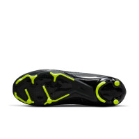 Nike Zoom Mercurial Vapor 15 Academy Grass/Artificial Grass Football Shoes (MG) Black Grey Neon Yellow