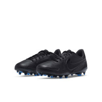 Nike Tiempo Legend Club 9 Grass/Artificial Grass Football Shoes (MG) Kids Black Blue