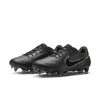 Nike Tiempo Legend 9 Elite IJzeren-Nop Voetbalschoenen (SG) Anti-Clog Zwart Grijs Blauw