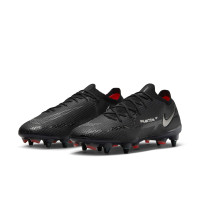Nike Phantom Elite GT2 Iron-stud Football Shoes (SG) Anti-Clog Black Grey Red