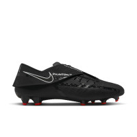 Nike Phantom GT2 Academy FlyEase Gras / Kunstgras Voetbalschoenen (MG) Zwart Grijs