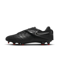 Nike Phantom GT2 Academy FlyEase Gras / Kunstgras Voetbalschoenen (MG) Zwart Grijs
