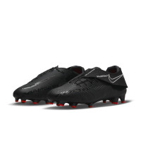 Nike Phantom GT2 Academy FlyEase Gras / Kunstgras Voetbalschoenen (MG) Zwart Grijs