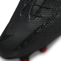 Nike Phantom GT2 Academy FlyEase Gras / Kunstgras Voetbalschoenen (MG) Zwart Grijs