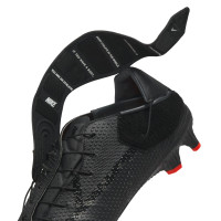 Nike Phantom GT2 Academy FlyEase Gras / Kunstgras Voetbalschoenen (MG) Zwart Grijs