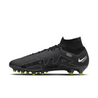 Nike Zoom Mercurial Superfly Elite 9 Artificial Grass Football Shoes (AG) Black Grey Neon Yellow